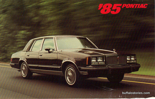 Grandpa Cichon traded in the Spirit for a Pontiac Bonneville. It was in this car, my brother and I witnessed one of the great events in our lives up until that point.  Usually calm Gramps got hosed at a full-service gas station. He unleashed a torrent of Polish-American cursing that remains with me nearly 30 years later. We i see this car, I think, "You God$^*med horseball!!"