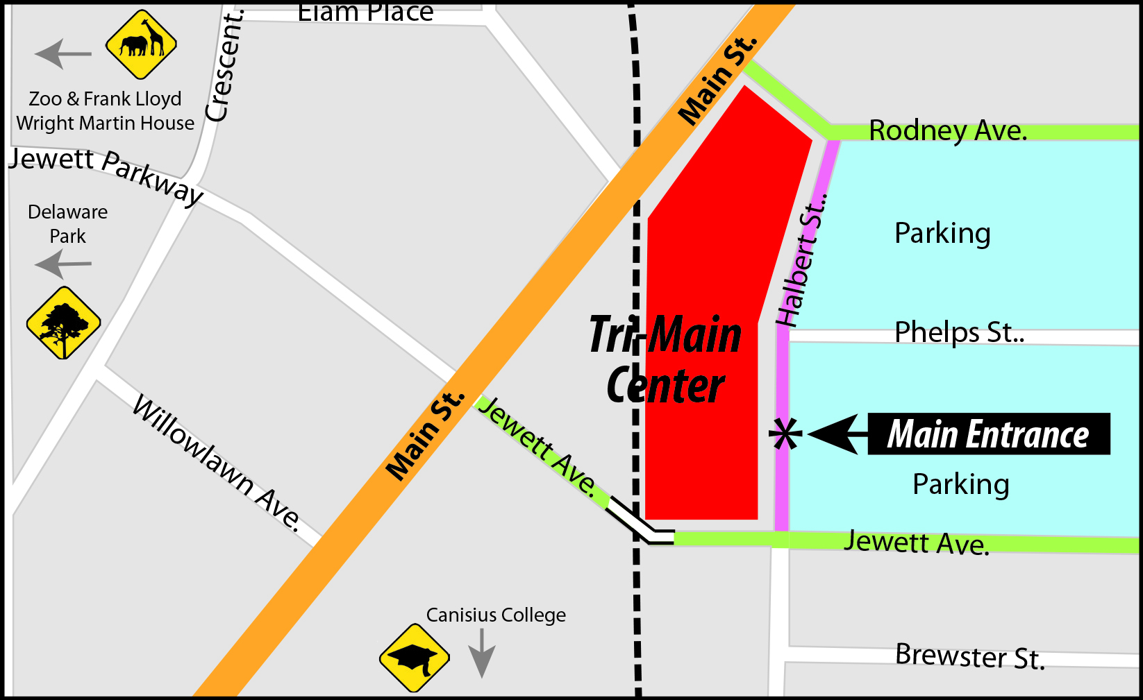 Tri-Main Map